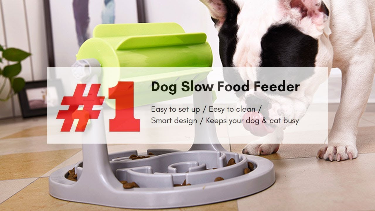 ElitePet Interactive Dog & Cat Slow Food Puzzle Feeder