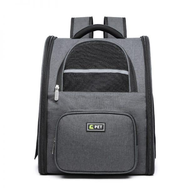 the traveler cat backpack gray