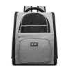 the traveler cat backpack light gray