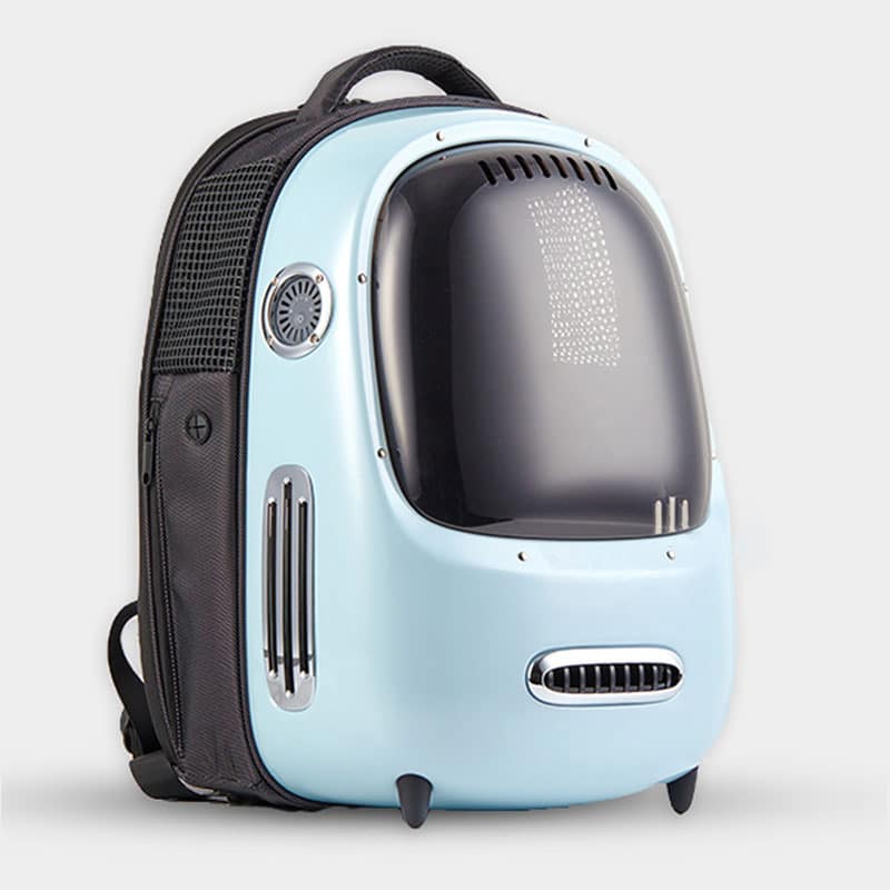 The Breezy Space Cat Backpack Carrier with Built in Fan Light