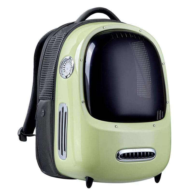 The Breezy Space Cat Backpack Carrier with Built in Fan Light