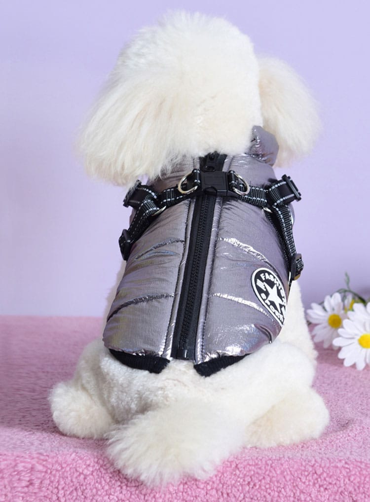 Dog Coats For Large Dogs Winter Waterproof Boxer Clothes Warm Fleece Vest Jacket