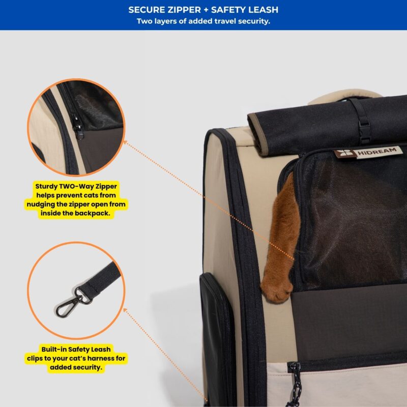large cat backpack carrier hidream
