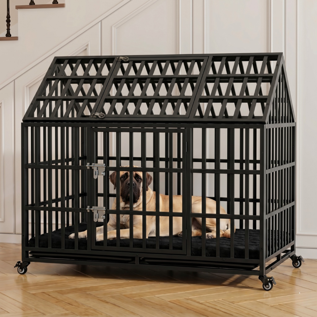 Photo inspiration: Picture Idea: 60 Extra Large Heavy Duty Metal Dog Crate Indoor Kennel
