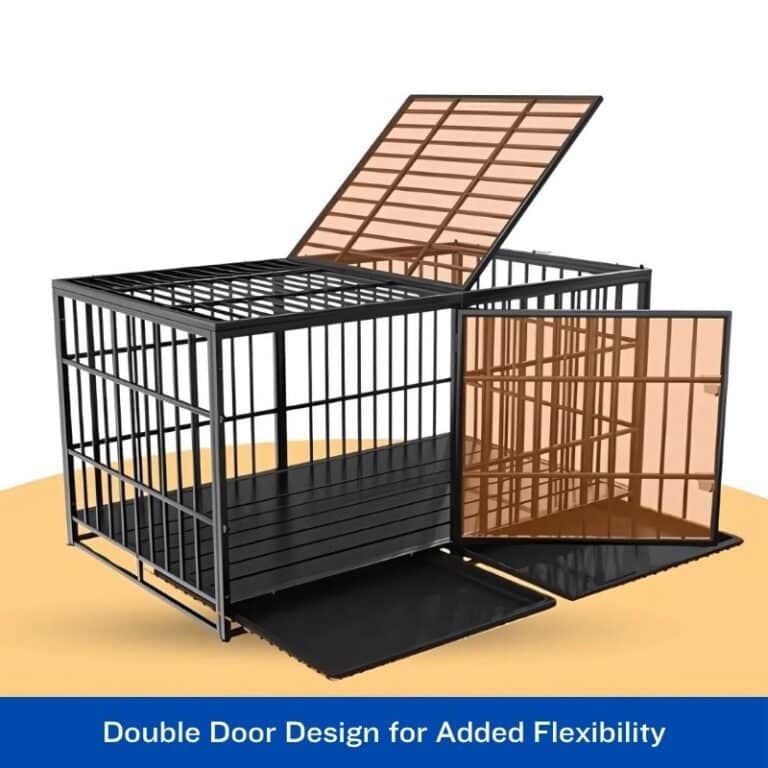 60" Extra Large Heavy Duty Metal Dog Crate & Indoor Kennel for — free download