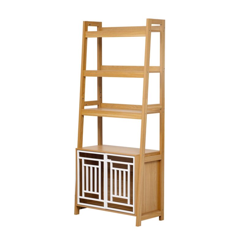 bookcase wooden crates