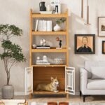 decorative dog crate bookcase