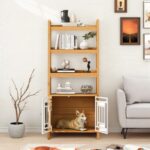 dog crate bookcase idea