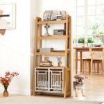 furniture style dog kennel bookcase
