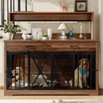 dog crate furniture for two medium dogs