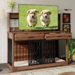 dog crate tv stand furniture