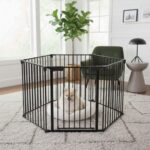 6 panel small dog playpen indoor