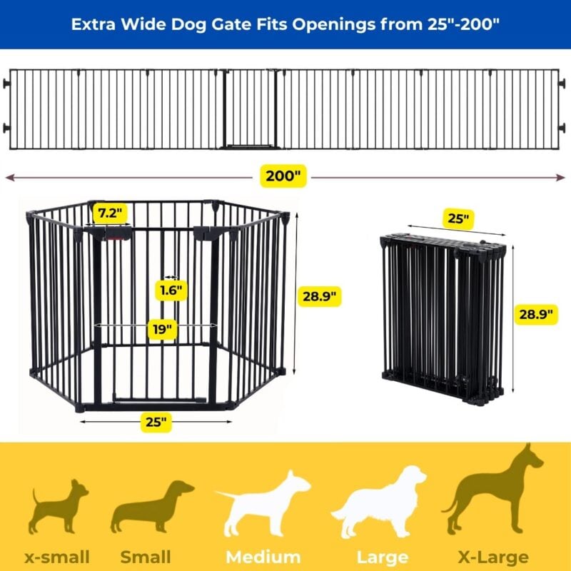 extra wide dog gate W206P150113