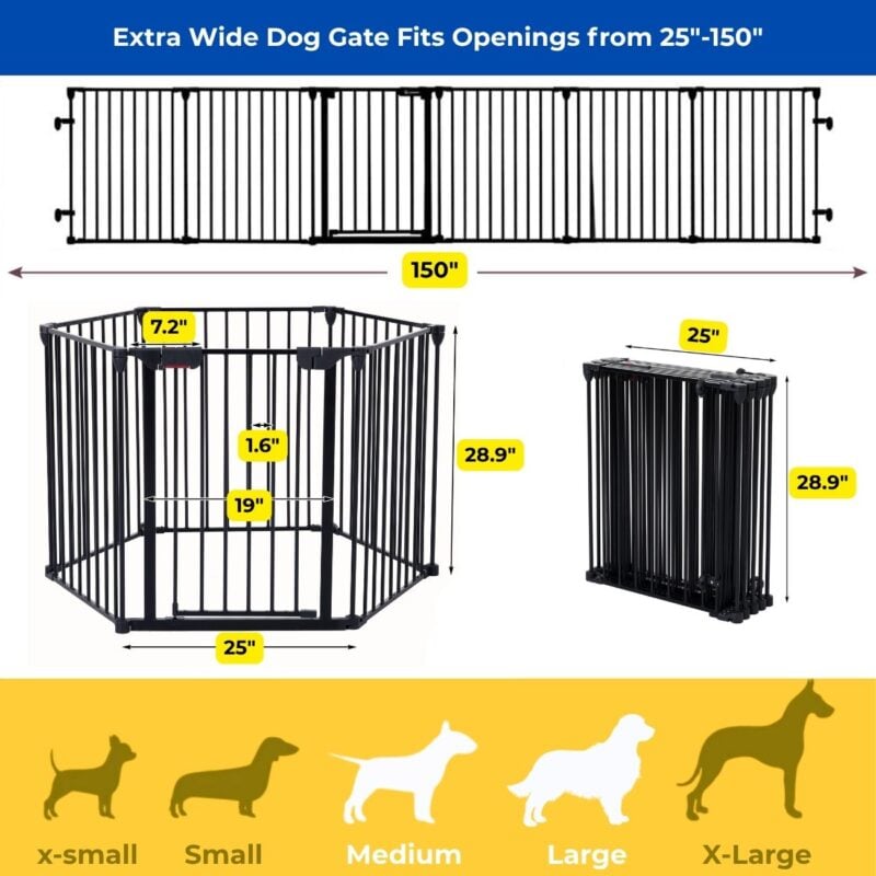 extra wide pet gate W206P150112