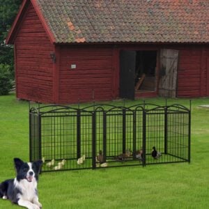 Heavy-Duty Dog Exercise Pen for Indoors & Outdoors, 32-in, 8-panel