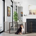 freestanding wood dog gates indoor