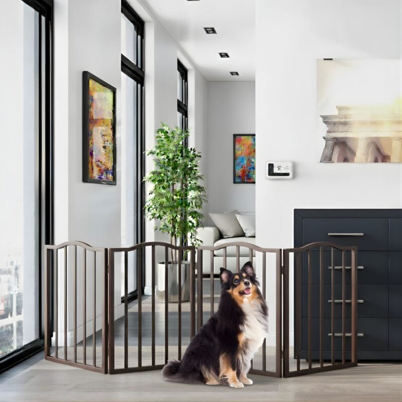 freestanding wood dog gates indoor