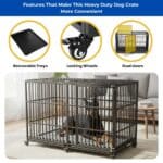 rugged dog crate for large dogs