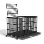 separation anxiety dog crate with wheels