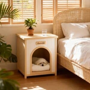 dog house bedside table
