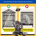 tall dog crate for great dane