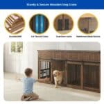 best double dog crate furniture