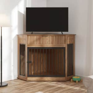 dog crate furniture corner