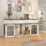 double large dog crate furniture