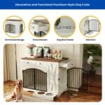 farmhouse dog crate furniture