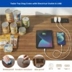 furniture style large dog crate with table top