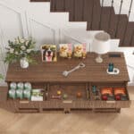 large dog crate with drawers