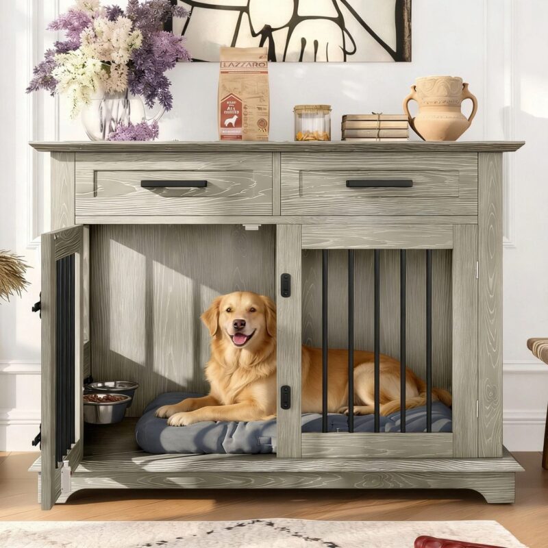 large furniture dog crate