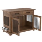 large wooden dog crate furniture