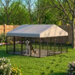 metal extra large outdoor dog kennel