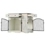 side table dog crate