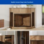 stylish corner dog crate furniture