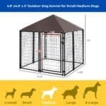 backyard kennel for medium dogs