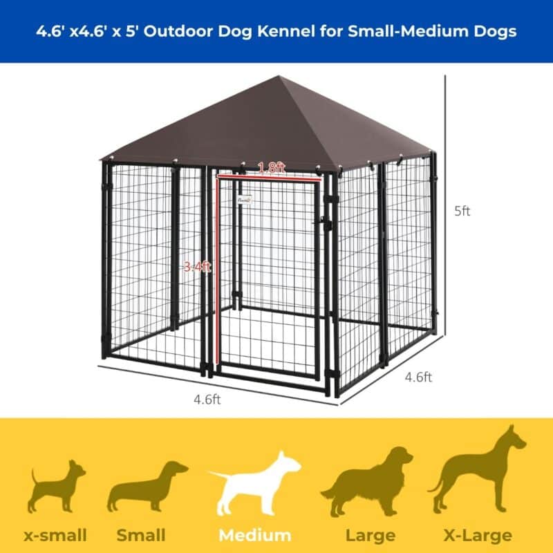 backyard kennel for medium dogs