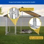 escape proof outdoor dog kennel