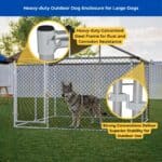 heavy duty outside dog kennel large