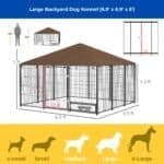 large backyard dog kennel