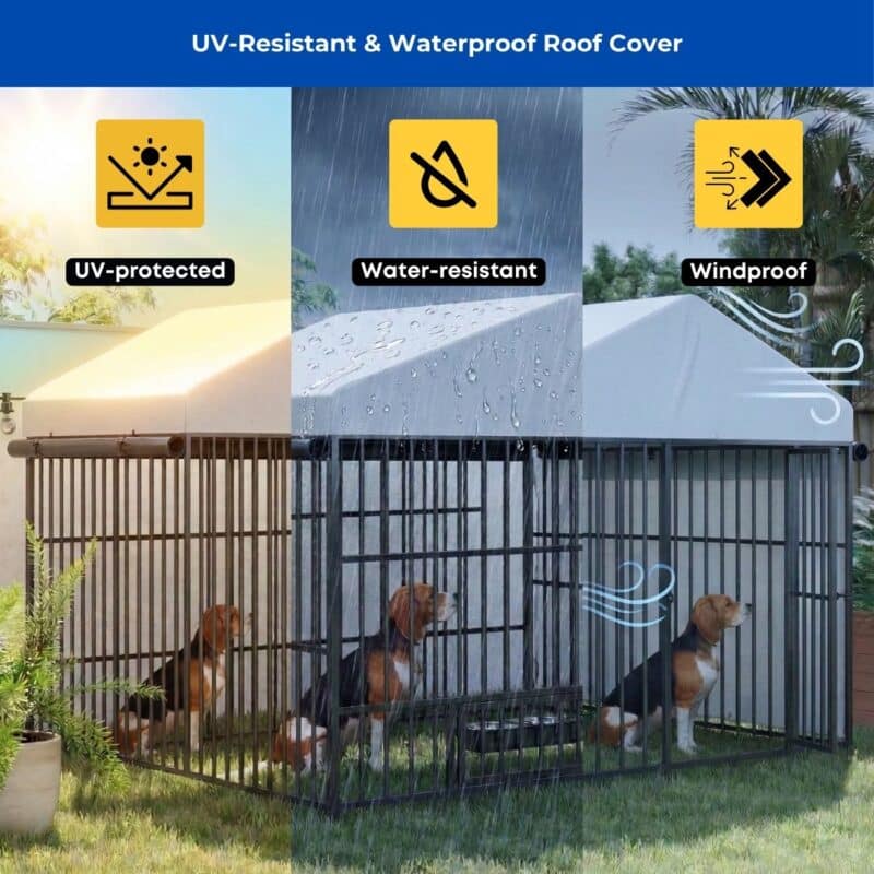 weatherproof outdoor dog kennel