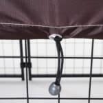 wire dog kennel with rubber cover