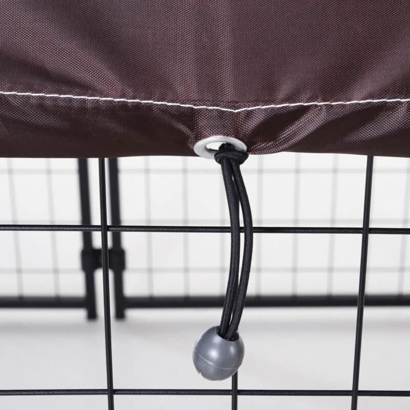 wire dog kennel with rubber cover