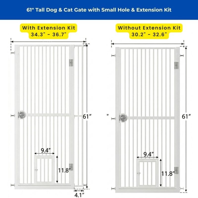 extra tall indoor dog gate