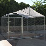 metal dog kennel outdoor