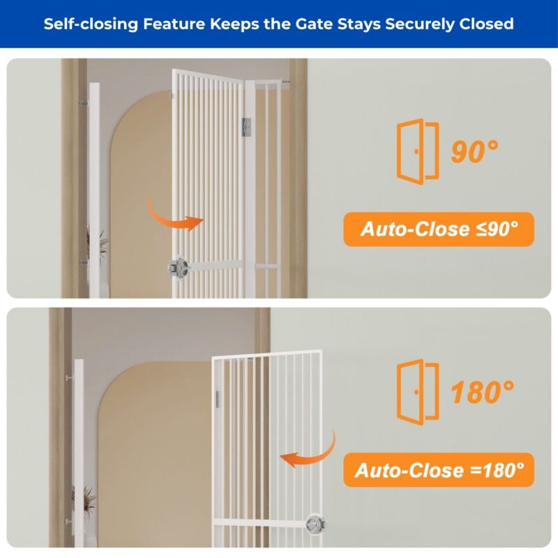 self closing tall dog gate