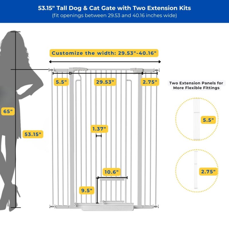 wide hallway gate for dogs