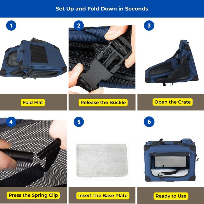 easy up fabric soft kennel