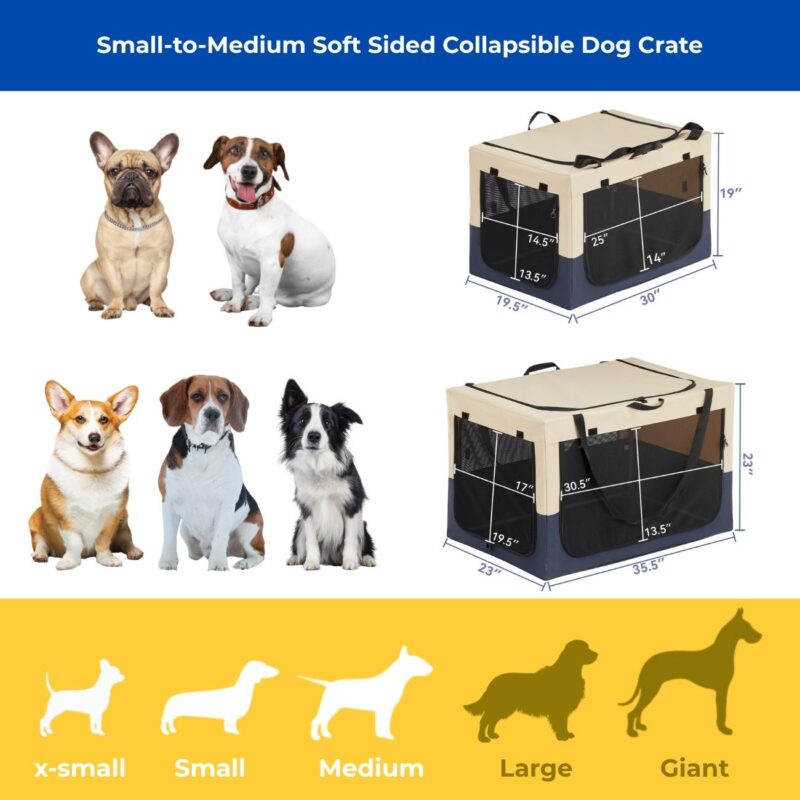 soft collapsible dog crate
